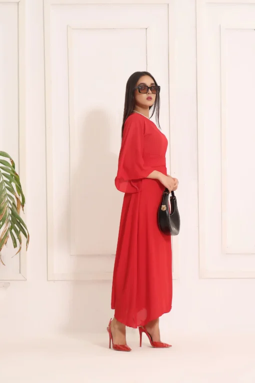 Stylish Red Maxi Dress